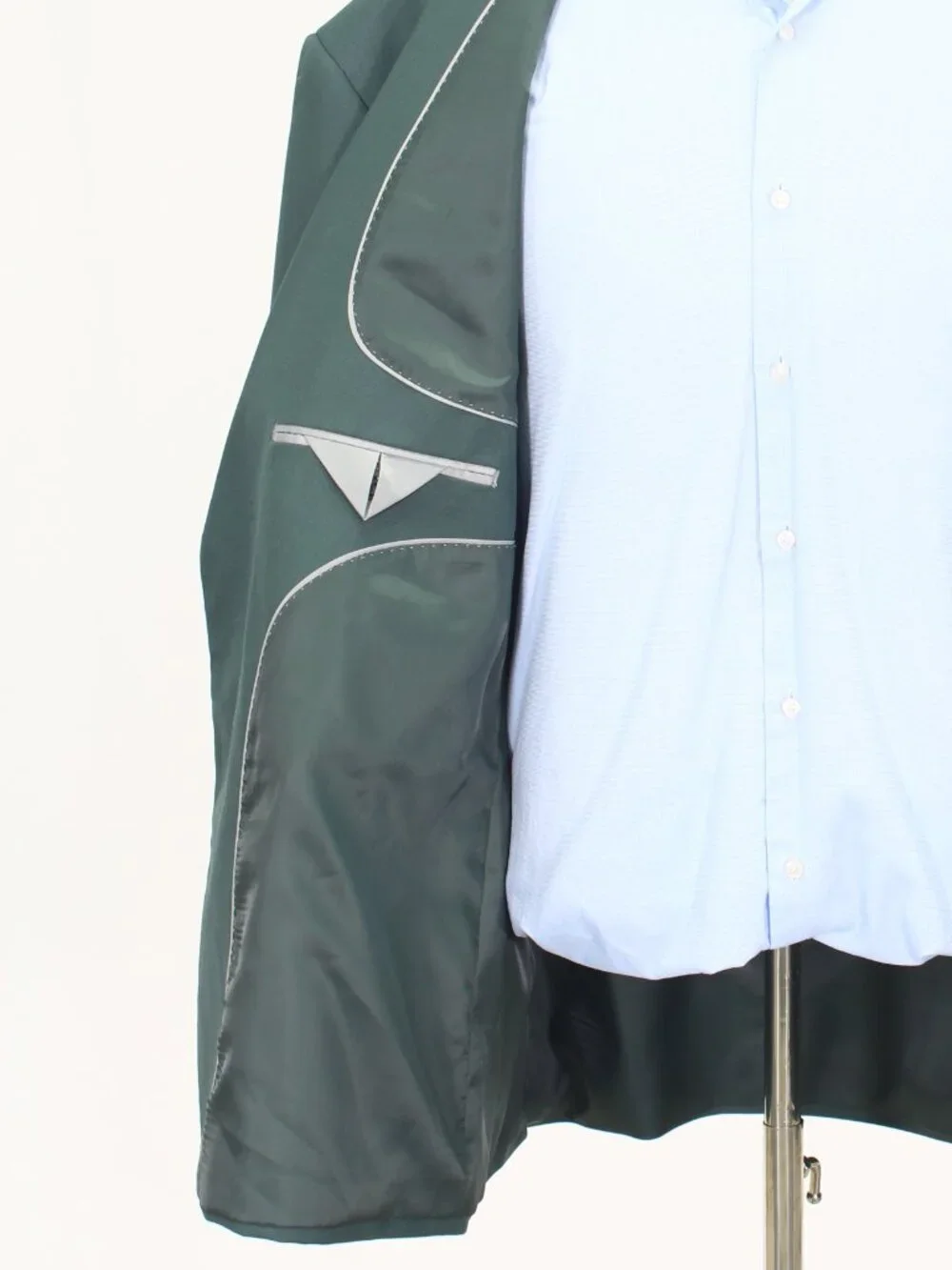Alain Dupetit 58R 52x31 Green Full Suit 2-Button Solid R940